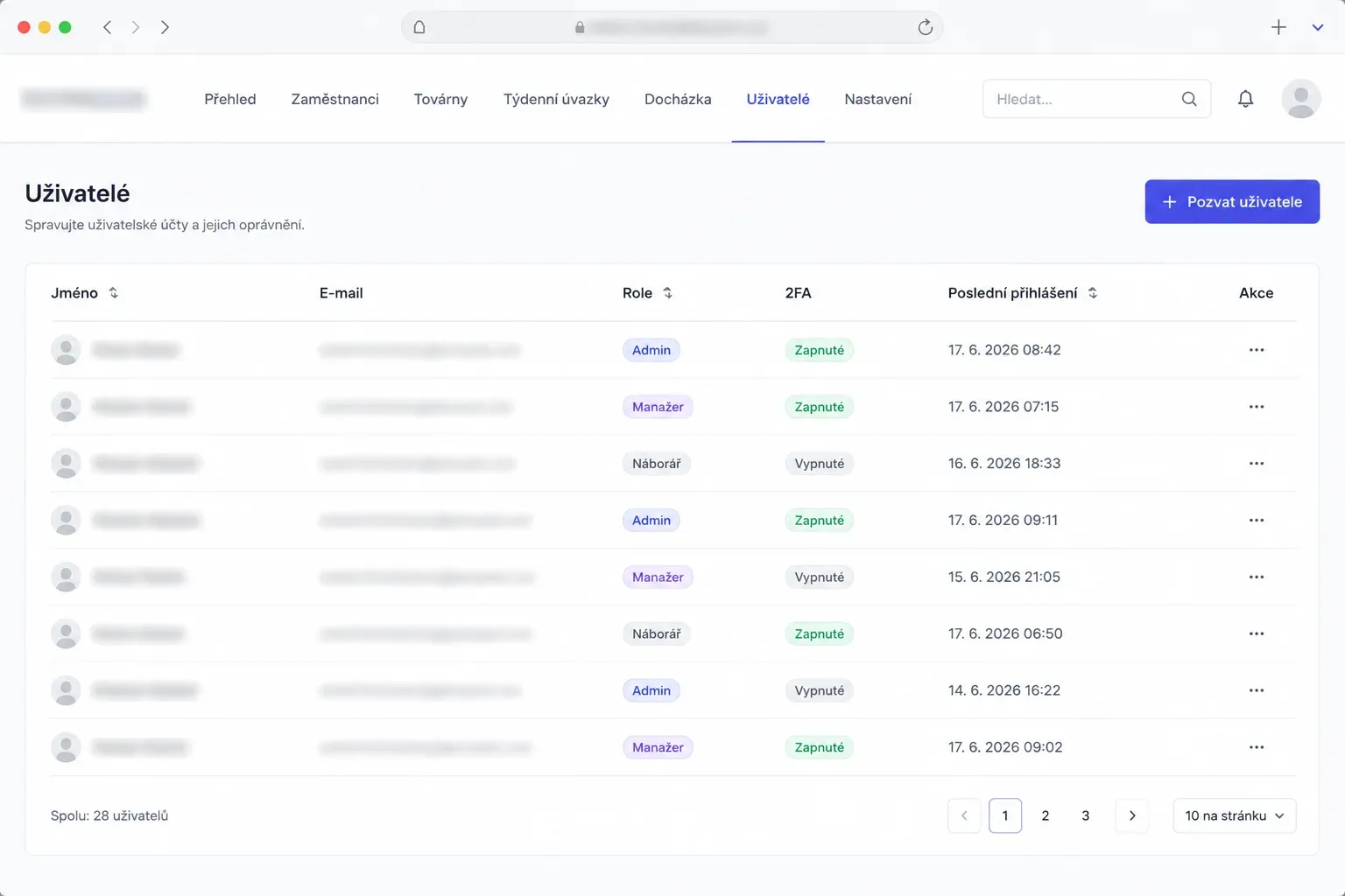 users, roles & 2FA