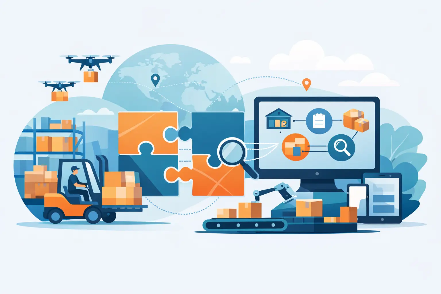 Warehouse system integration without blind spots